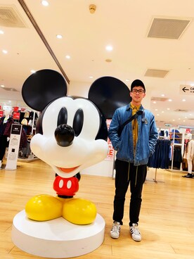 「PULL&BEAR（プルアンドベア）のアイテム（デニムジャケット）」を使った、拾壹さん（メンズ・180cm）の春コーディネート