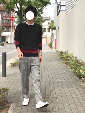 「ホワイトスニーカー」｜「アイテム（その他）」を使った、guttyさん（メンズ・168cm）の秋コーディネート