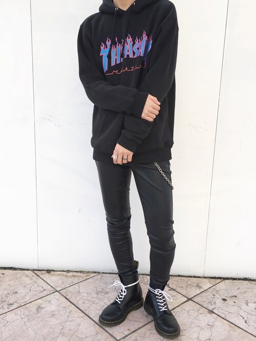 ユイト Thrasherのパーカーを使ったコーディネート Wear