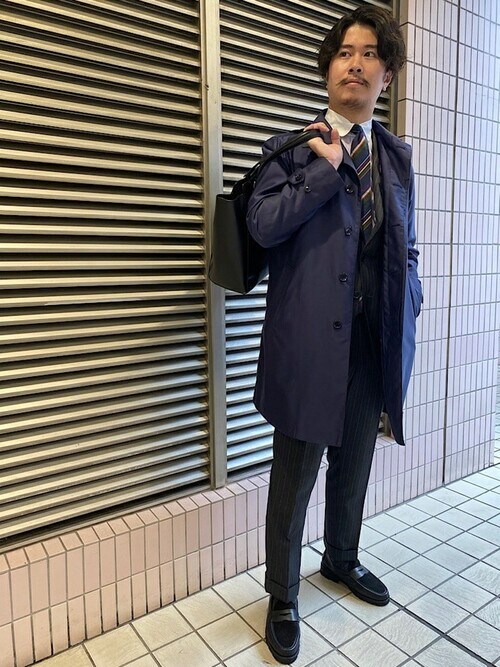 田村(SHIPS ウィング高輪 WEST店)｜SHIPSのステンカラーコートを使った