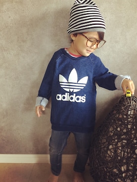 三兄弟さん（キッズ・90cm）の春コーディネート