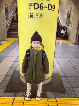 三兄弟さん（キッズ・110cm）の冬コーディネート