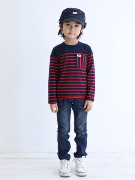 三兄弟さん（キッズ・110cm）の春コーディネート