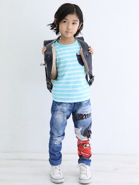 三兄弟さん（キッズ・110cm）の春コーディネート