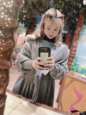 「sakishimatokyo（サキシマトーキョー）のアイテム（ブルゾン）」を使った、よしださきさん（レディース・158cm）の冬コーディネート