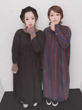 「NIKE（ナイキ）のアイテム（スリッポン）」を使った、natsukiさん（レディース・161cm）の冬コーディネート