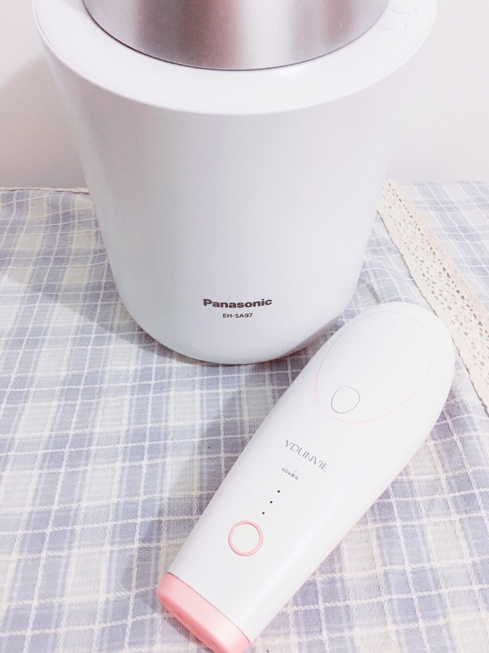 「Panasonicのアイテム（美容器具、ホワイト系）」を使った、asuka0202さん（レディース・160cm）の夏コーディネートの1枚目の写真