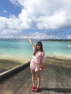 「Rady（レディー）のアイテム（オールインワン・サロペット）」を使った、asuka0202さん（レディース・160cm）の秋コーディネート