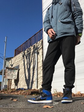 「Jordan」｜「アイテム（ブルゾン）」を使った、naoki__0603さん（メンズ・170cm）の冬コーディネート