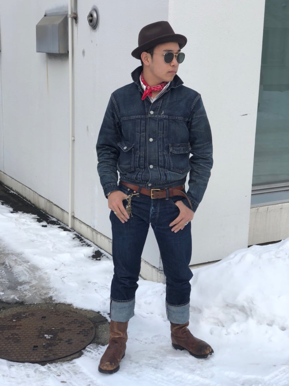 RRL XS シャンブレーシャツ デニム ダブルアールエル RRL ダブルアールエル シャンブレーシャツ ライトブルー 長袖