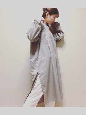 「アイテム（ワンピース/ドレス、シルバー系）」を使った、__ya.iさん（レディース・163cm）の春コーディネート