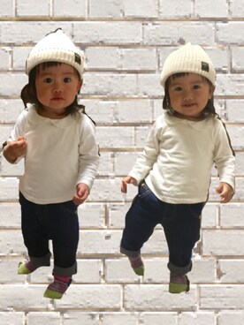 aile＆mayさん（キッズ・80cm）の秋コーディネート