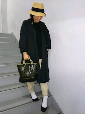 「SM2（エスエムツー）のアイテム（その他アウター）」を使った、umeさん（レディース・155cm）の春コーディネート