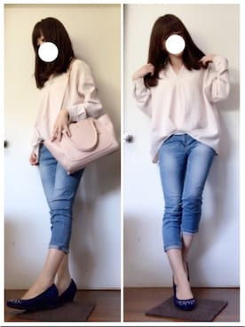 「4℃（ヨンドシー）のアイテム（バッグ）」を使った、ito *·⑅さん（レディース・154cm）の夏コーディネート