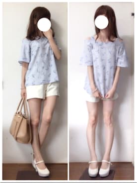 ito *·⑅さん（レディース・154cm）の夏コーディネート