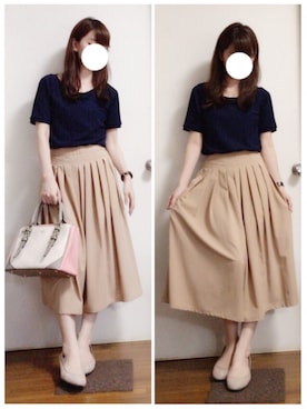 「4℃（ヨンドシー）のアイテム（バッグ）」を使った、ito *·⑅さん（レディース・154cm）の秋コーディネート