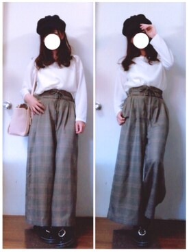 「4℃（ヨンドシー）のアイテム（バッグ）」を使った、ito *·⑅さん（レディース・154cm）の秋コーディネート