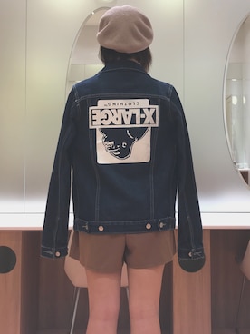 「OZOC（オゾック）のアイテム（ハンチング/ベレー帽）」を使った、彩水さん（レディース・157cm）の秋コーディネート