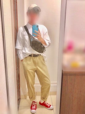 「iFace（アイフェイス）のアイテム（その他）」を使った、yumachandokkoo さん（メンズ・174cm）の夏コーディネート
