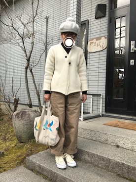 「dantan」｜koco.さん（レディース・156cm）の冬コーディネート