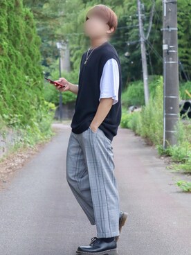 「KANGOL（カンゴール）のアイテム（レッグウェア）」を使った、Hiroさん（メンズ・162cm）の夏コーディネート