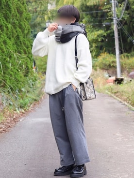 「QUEENHEAD（クイーンヘッド）のアイテム」を使った、Hiroさん（メンズ・162cm）の秋コーディネート