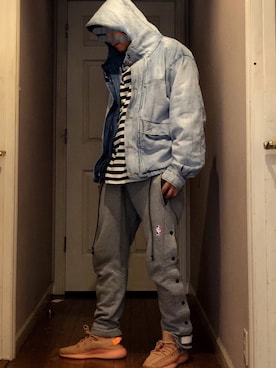 「mnml（ミニマル）のアイテム（ジャケット/アウター）」を使った、bearofgodさん（メンズ・173cm）の春コーディネート
