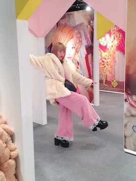 「goocy（グースィー）のアイテム（その他アウター）」を使った、ゆきみさん（レディース・153cm）の冬コーディネート