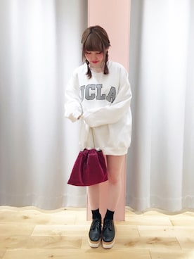 「オルチャンファッション」｜「アイテム（その他）」を使った、ゆきみさん（レディース・153cm）の秋コーディネート