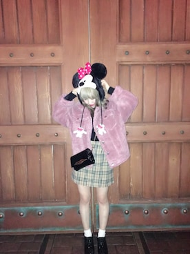 「アウターコーデ」｜「アイテム（その他）」を使った、ゆきみさん（レディース・153cm）の冬コーディネート