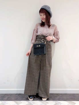「archives（アルシーヴ）のアイテム（ハンチング/ベレー帽）」を使った、ゆきみさん（レディース・153cm）の夏コーディネート