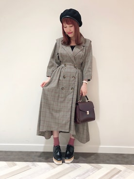 「archives（アルシーヴ）のアイテム（ハンチング/ベレー帽）」を使った、ゆきみさん（レディース・153cm）の夏コーディネート