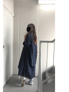 「ゆるゆる」｜「アイテム（ワンピース/ドレス）」を使った、≡さん（レディース・158cm）の春コーディネート