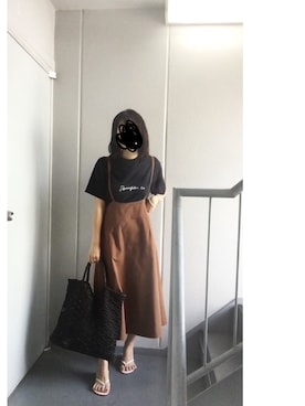 「the Jacksons（ジャクソンズ）のアイテム」を使った、≡さん（レディース・157cm）の夏コーディネート