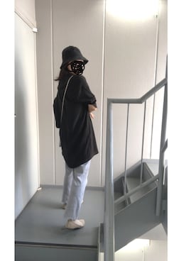 「リブニットパンツ」｜≡さん（レディース・158cm）の秋コーディネート