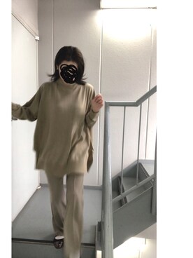 「ワントーンスタイル」｜≡さん（レディース・158cm）の冬コーディネート