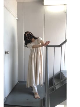 「ワントーンコーディネート」｜≡さん（レディース・159cm）の夏コーディネート