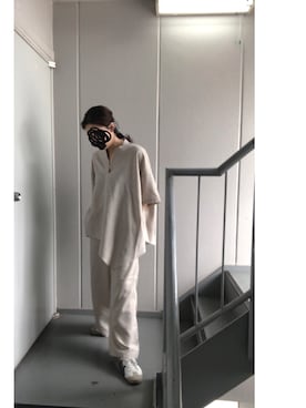 「ワントーンスタイル」｜≡さん（レディース・159cm）の夏コーディネート