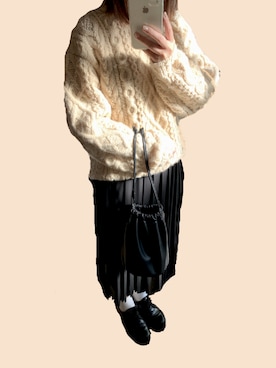 「Dr. Martens（ドクターマーチン）のDr.Martens (ドクターマーチン)/1461 3EYE GIBSON SHOES（その他シューズ）」を使った、Hα.さん（レディース・153cm）の秋コーディネート