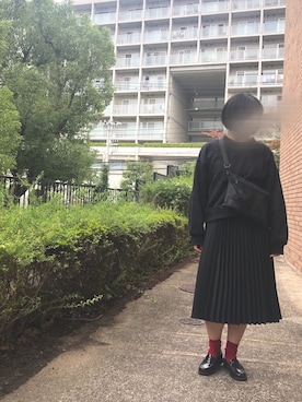 「アイテム（ローファー）」を使った、yuhaさん（レディース・158cm・10代）の秋コーディネート
