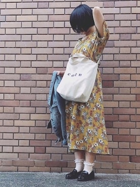 「アイテム（ローファー）」を使った、yuhaさん（レディース・158cm・10代）の秋コーディネート