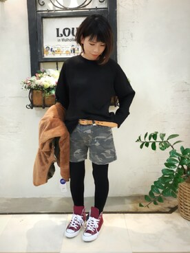 「アイテム（ブルゾン）」を使った、にっしーさん（レディース・151cm・30代）の秋コーディネート