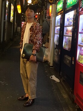 TRANS CONTINENTS　横浜相鉄ジョイナス店｜Masahiro  Makimoto使用「TRANS CONTINENTS（ビッグシルエット半袖スウェット）」的時尚穿搭