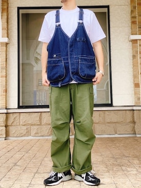 「アイテム（ベスト）」を使った、kentaさん（メンズ・181cm）の夏コーディネート