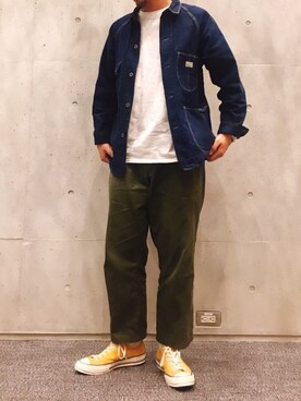 「アイテム（ブルゾン）」を使った、kentaさん（メンズ・181cm・30代）の秋コーディネート