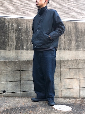 「アイテム（ブルゾン）」を使った、kentaさん（メンズ・181cm・30代）の冬コーディネート