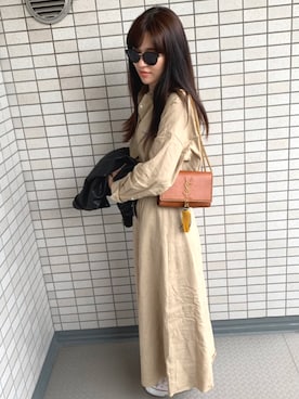 「DRWCYS（ドロシーズ）のアイテム（ジャケット/アウター）」を使った、MEEさん（レディース・161cm）の春コーディネート