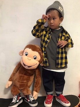 KeeeTさん（キッズ・90cm）の秋コーディネート