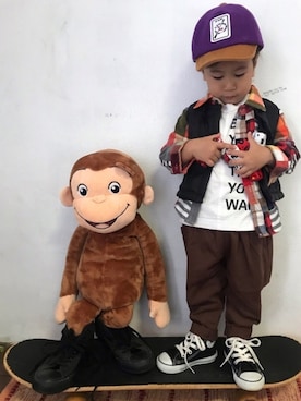 KeeeTさん（キッズ・90cm）の秋コーディネート