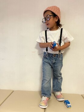 「SANTA CRUZ（サンタクルーズ）のアイテム」を使った、KeeeTさん（キッズ・90cm）の夏コーディネート